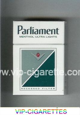 Parliament Menthol Ultra Lights cigarettes hard box