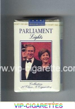 Parliament Lights design with George Bush cigarettes soft box