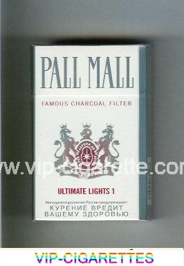 Pall Mall Famous Charcoal Filter Ultimate Lights 1 cigarettes hard box