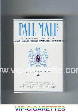 Pall Mall Caf 4 Ultra Lights Cigarettes hard box