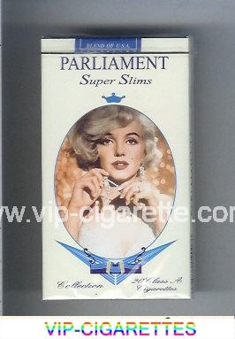 Parliament cigarettes design with Marlin Monro Super Slims 100s cigarettes soft box