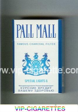 Pall Mall Famous Charcoal Filter Special Lights 6 cigarettes hard box