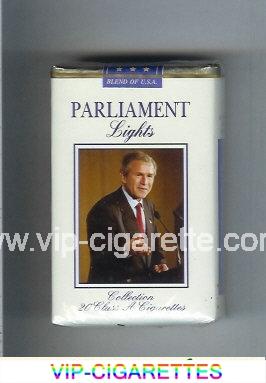 Parliament Lights design with George Bush Blend of U.S.A. cigarettes soft box