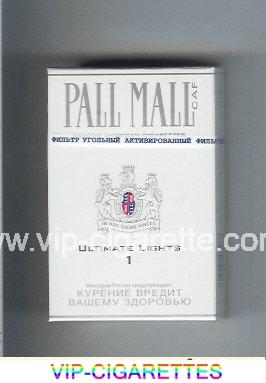 Pall Mall Caf 1 Ultimate Lights Cigarettes hard box