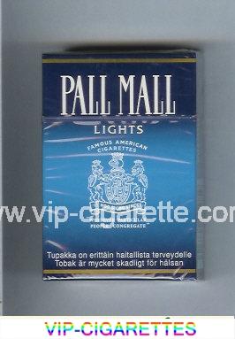 Pall Mall Famous American Cigarettes Lights cigarettes hard box