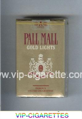 Pall Mall Gold Lights cigarettes soft box