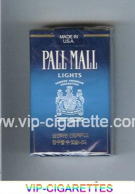 Pall Mall Famous American Cigarettes Lights cigarettes soft box