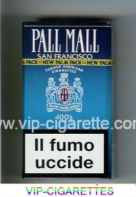 Pall Mall Famous American Cigarettes San Francisco 100s cigarettes hard box