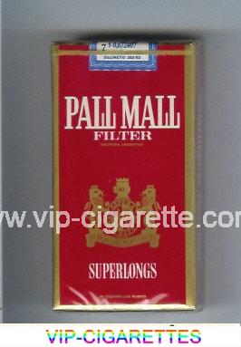 Pall Mall Filter Superlongs red 100s cigarettes soft box