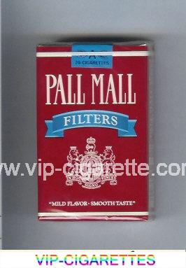 Pall Mall Filters red and blue cigarettes soft box