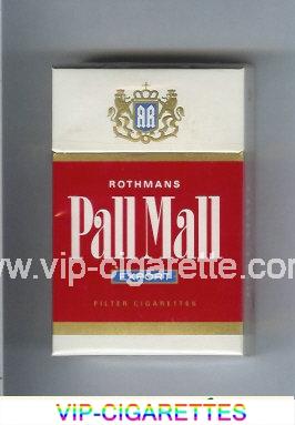Pall Mall Rothmans Export red and white cigarettes hard box