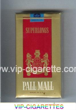 Pall Mall gold and red SuperLong 100s cigarettes soft box