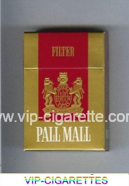 Pall Mall Filter gold and red cigarettes hard box