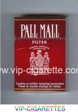 Pall Mall Famous American Cigarettes Filter cigarettes hard box