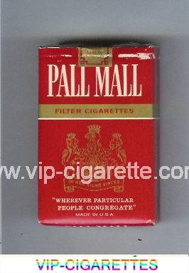 Pall Mall Filter Cigarettes red and gold cigarettes soft box