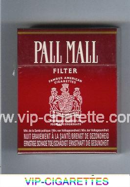 Pall Mall Famous American Cigarettes Filter 25s cigarettes hard box