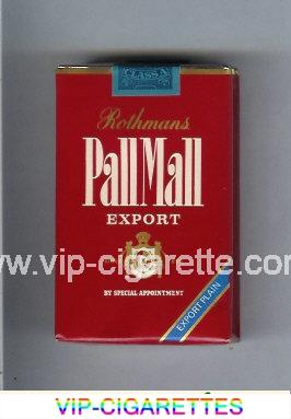 Pall Mall Rothmans Export Export Plain cigarettes soft box