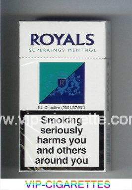 Royale Superkings Menthol 100s cigarettes Rothmans hard box