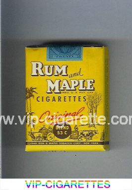 Rum and Maple cigarettes Original Blend 53 C soft box