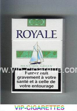 Royale Menthol Green cigarettes hard box