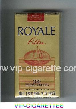 Royale Filtre 100s cigarettes gold and light red soft box