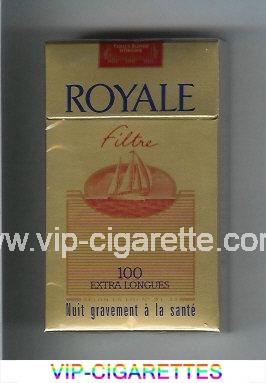 Royale Filtre 100s cigarettes gold and light red hard box