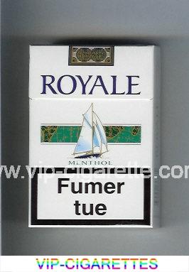 Royale Menthol cigarettes white and green hard box