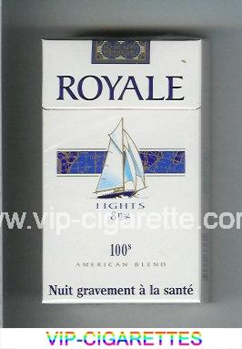 Royale Lights 8 mg 100s American Blend cigarettes hard box