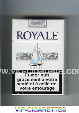 Royale Silver cigarettes hard box