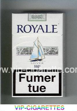 Royale Silver 100s American Blend cigarettes hard box