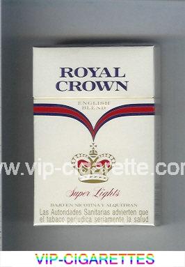 Royal Crown Super Lights English Blend cigarettes hard box