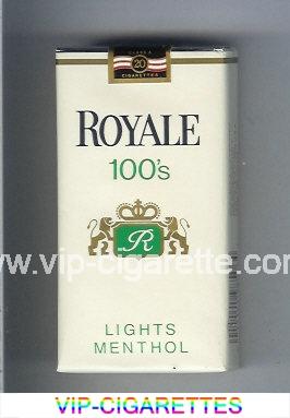 Royale 100s Lights Menthol cigarettes soft box