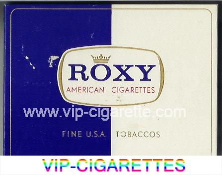 Roxy American Cigarettes Fine USA Tobaccos 120s cigarettes wide flat hard box