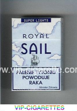 Royal Sail Super Lights cigarettes hard box