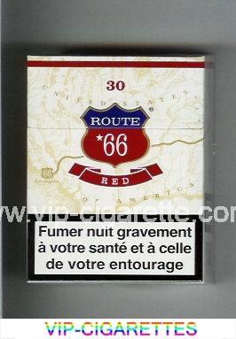 Route 66 United Red 30 cigarettes hard box