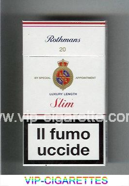 Rothmans Slim Luxery Length 100s cigarettes hard box