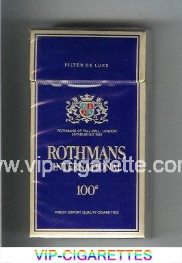 Rothmans International 100s cigarettes hard box