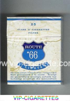 Route 66 United Lights 25 cigarettes hard box