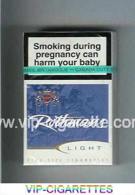 Rothmans Light cigarettes hard box