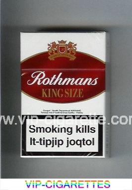 Rothmans King Size By Special Appointment cigarettes white and red hard box