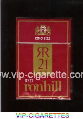 Ronhill Red 21 cigarettes red hard box