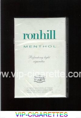 Ronhill Menthol cigarettes white hard box