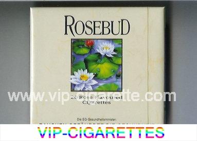 Rosebud cigarettes wide flat hard box