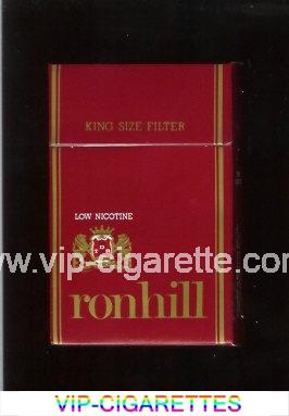 Ronhill Low Nicotine cigarettes red hard box