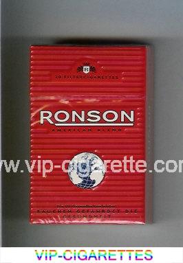 Ronson American Blend cigarettes red hard box