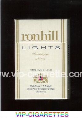 Ronhill Lights cigarettes white hard box