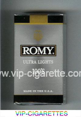 Romy Ultra Lights 100s cigarettes soft box