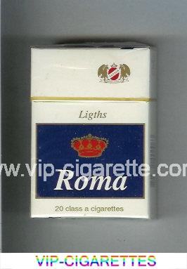 Roma Lights cigarettes hard box