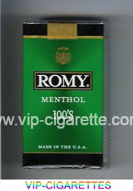 Romy Menthol 100s cigarettes soft box