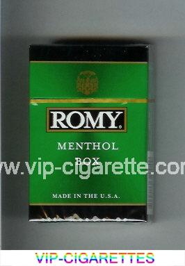 Romy Menthol cigarettes hard box
